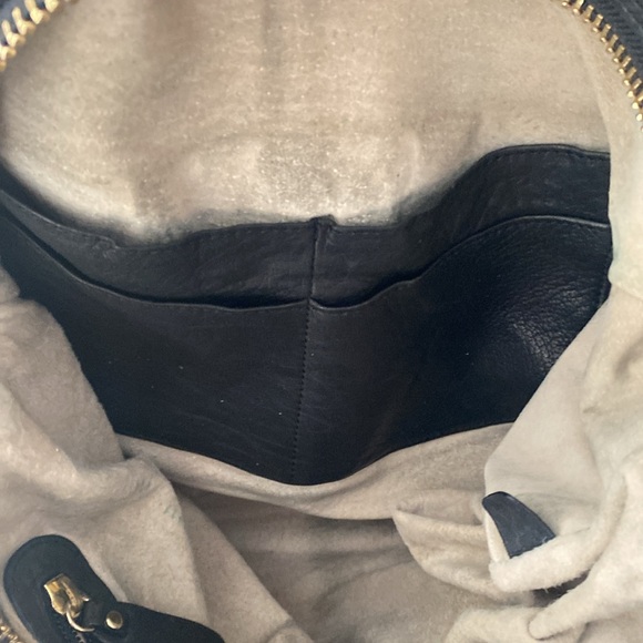 Botkier Bianca Black Large Leather Satchel Bag Purse - Picture 10 of 11